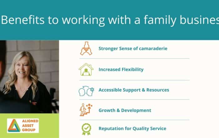 List of 5 benefits to working for a family business
